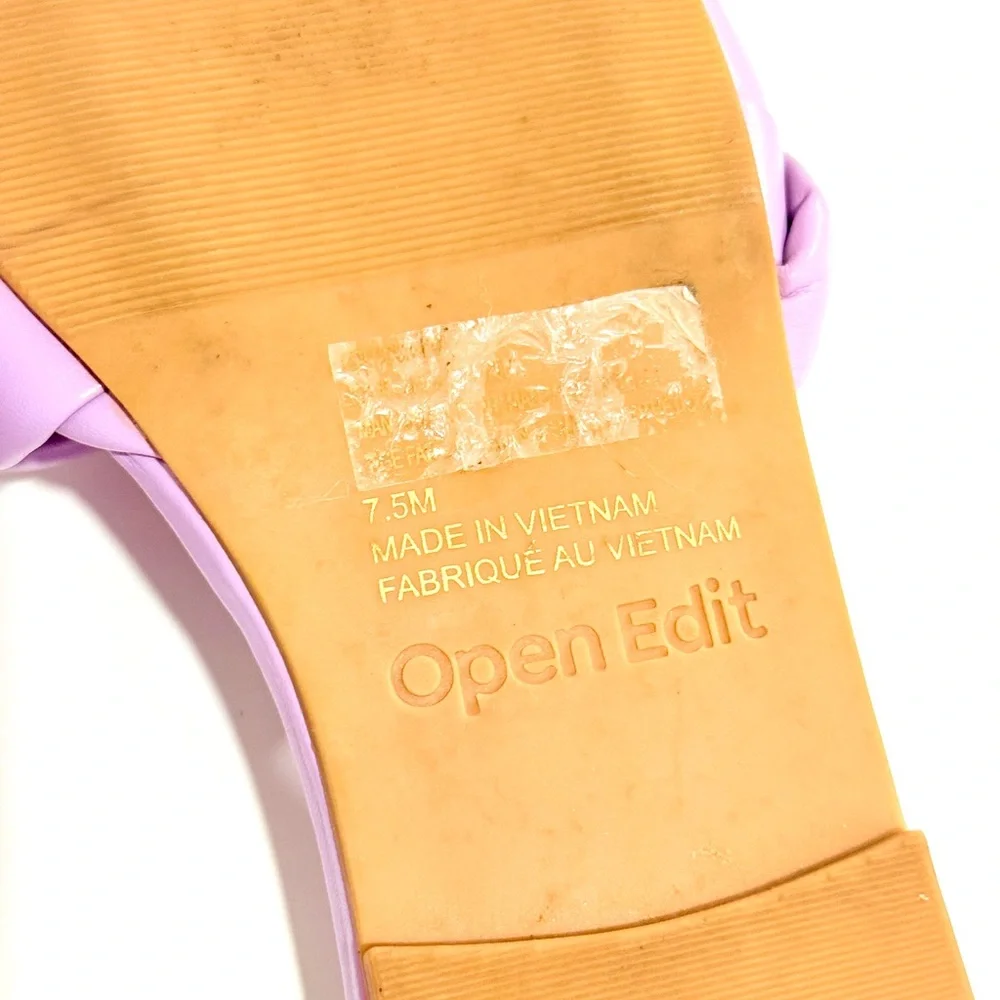 Nordstrom Open Edit Women's Lucca Slide Sandal - 7.5, Purple/Lavender - Picture 5 of 7